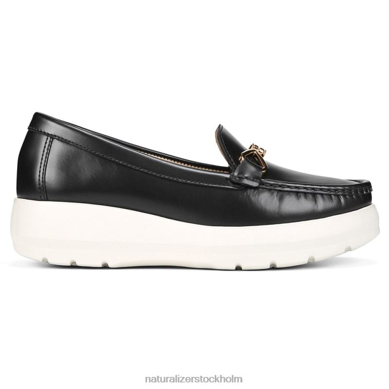luanna loafer svart läder 444DB37 loafers | Naturalizer kvinnor