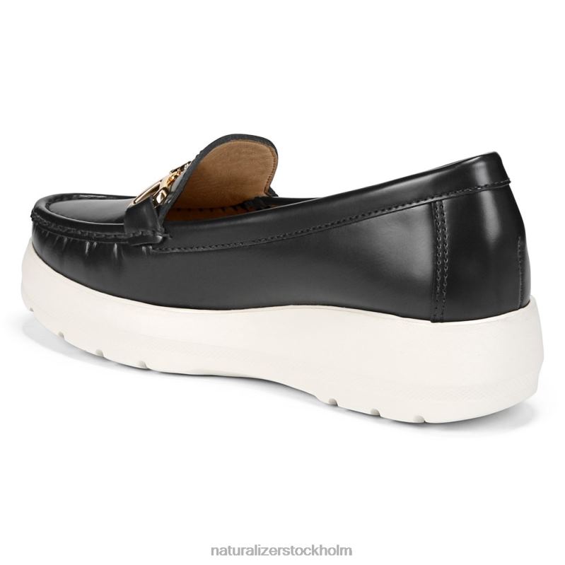 luanna loafer svart läder 444DB37 loafers | Naturalizer kvinnor