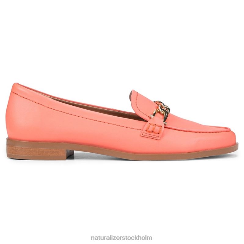 sawyer loafer korall persika läder 444DB404 loafers | Naturalizer kvinnor