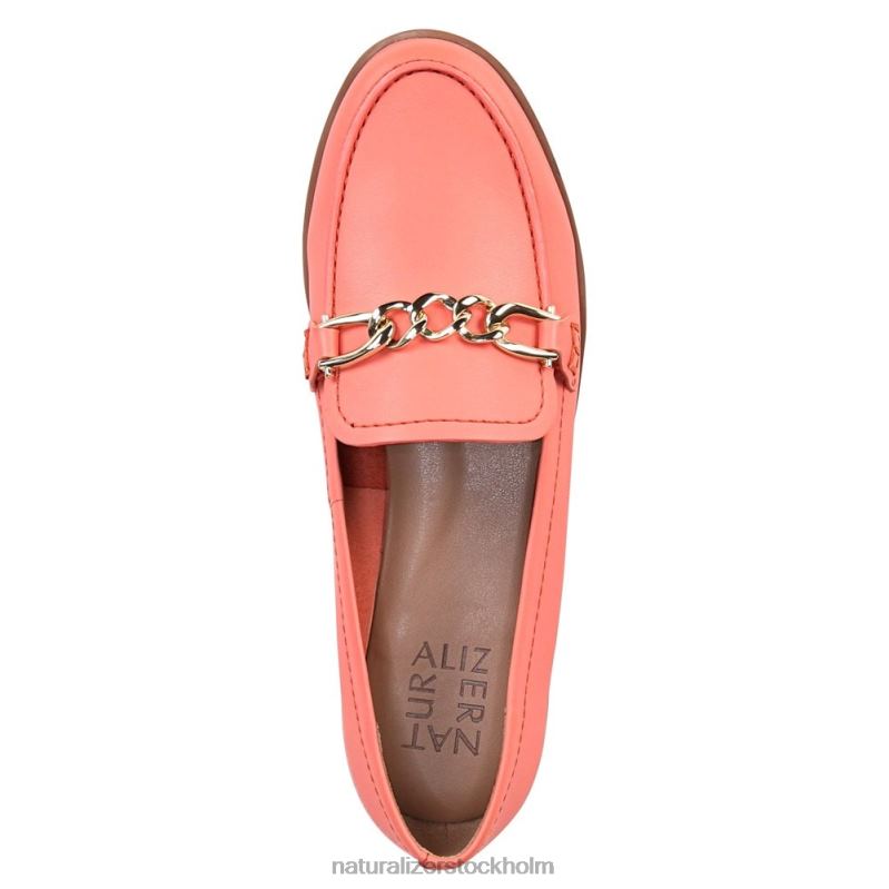 sawyer loafer korall persika läder 444DB404 loafers | Naturalizer kvinnor