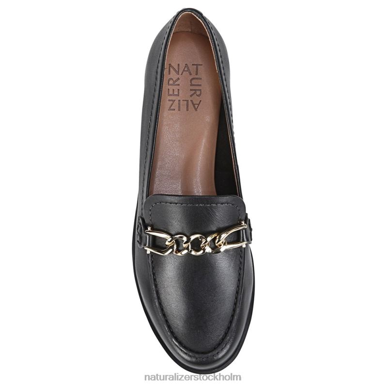 sawyer loafer svart läder 444DB401 loafers | Naturalizer kvinnor