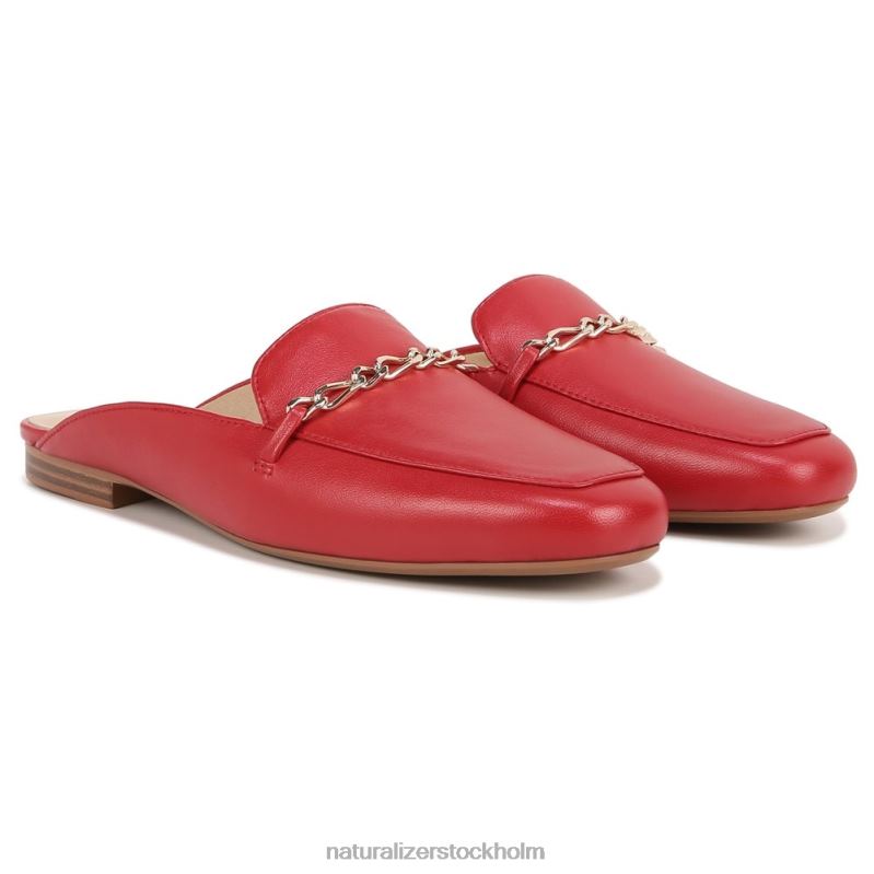 emiline mule karmosinröd läder 444DB60 mulor | Naturalizer kvinnor