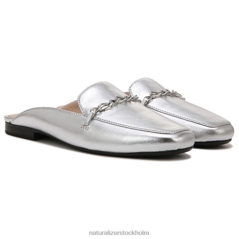 emiline mule silver läder 444DB64 mulor | Naturalizer kvinnor