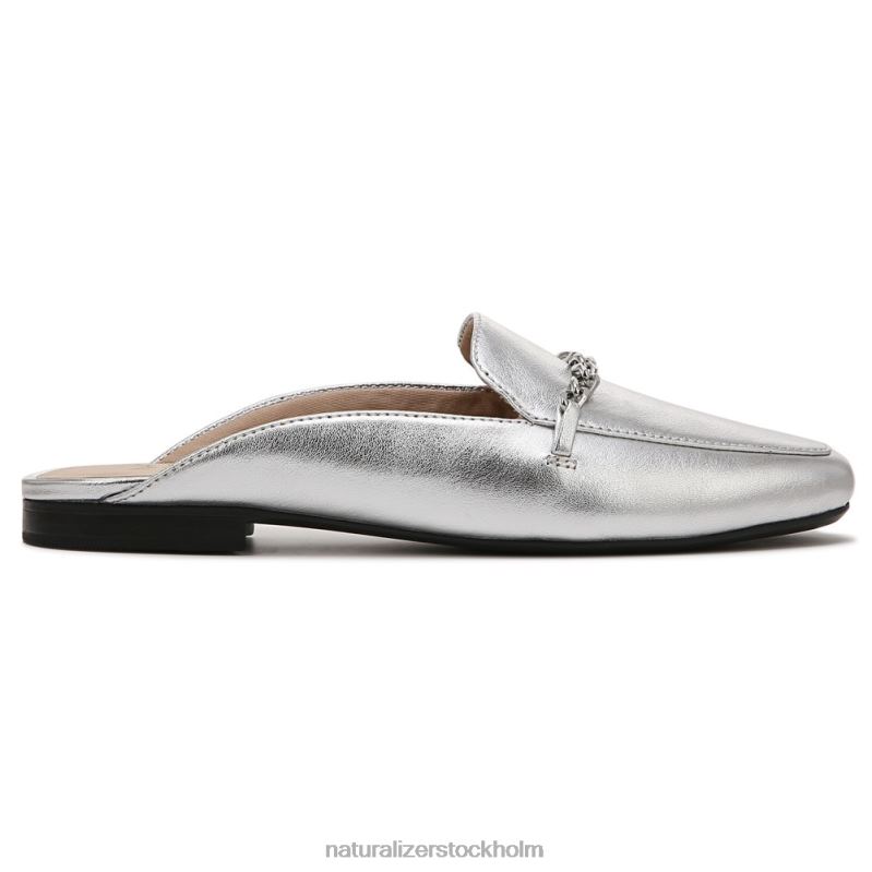 emiline mule silver läder 444DB64 mulor | Naturalizer kvinnor