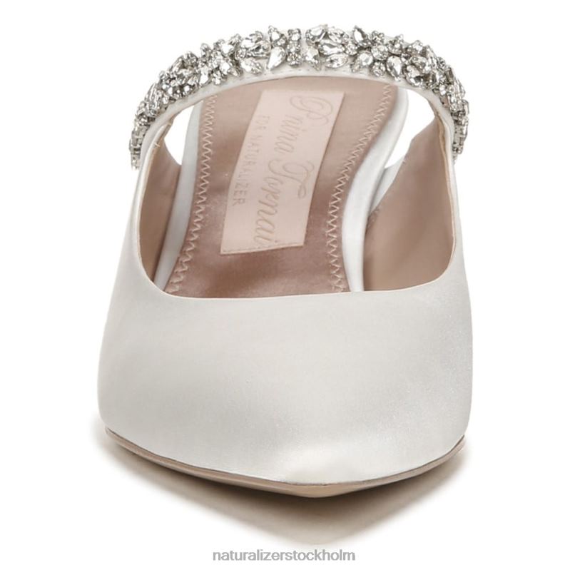 kärlek klänning mule sidenvitt tyg 444DB316 mulor | Naturalizer kvinnor