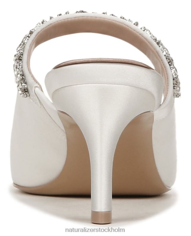 kärlek klänning mule sidenvitt tyg 444DB316 mulor | Naturalizer kvinnor