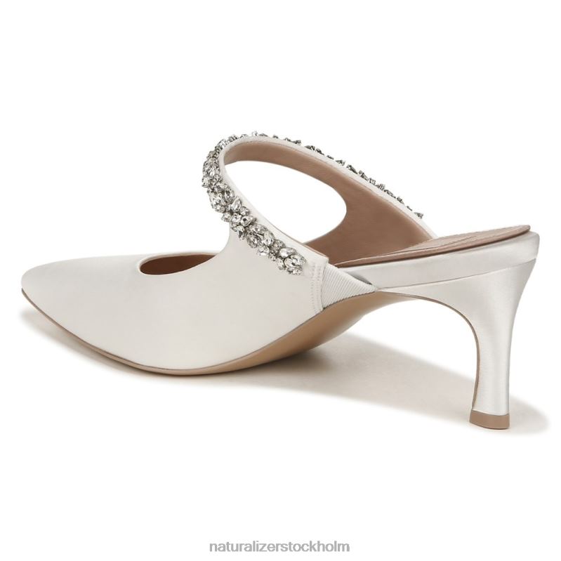 kärlek klänning mule sidenvitt tyg 444DB316 mulor | Naturalizer kvinnor