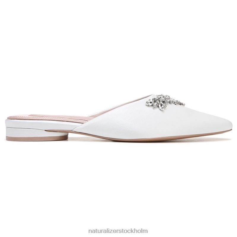 pyaar mule sidenvitt tyg 444DB101 mulor | Naturalizer kvinnor