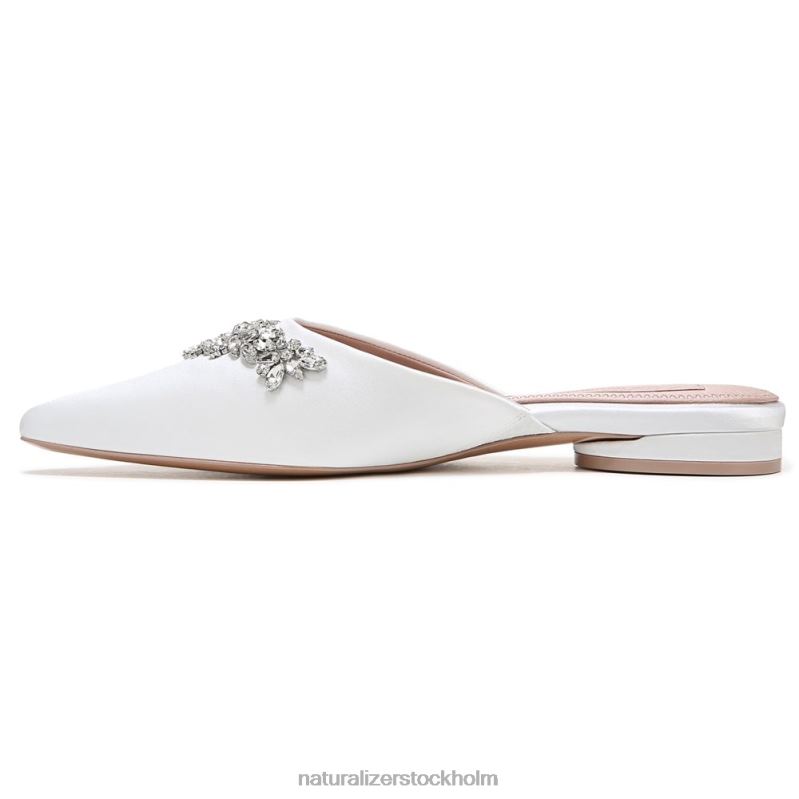 pyaar mule sidenvitt tyg 444DB101 mulor | Naturalizer kvinnor