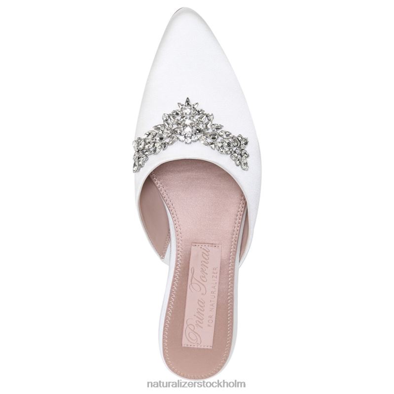 pyaar mule sidenvitt tyg 444DB101 mulor | Naturalizer kvinnor