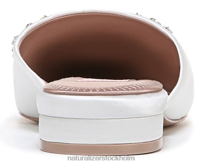 pyaar mule sidenvitt tyg 444DB101 mulor | Naturalizer kvinnor