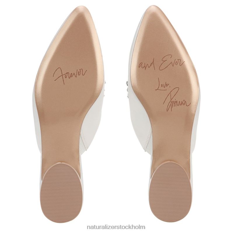 pyaar mule sidenvitt tyg 444DB101 mulor | Naturalizer kvinnor