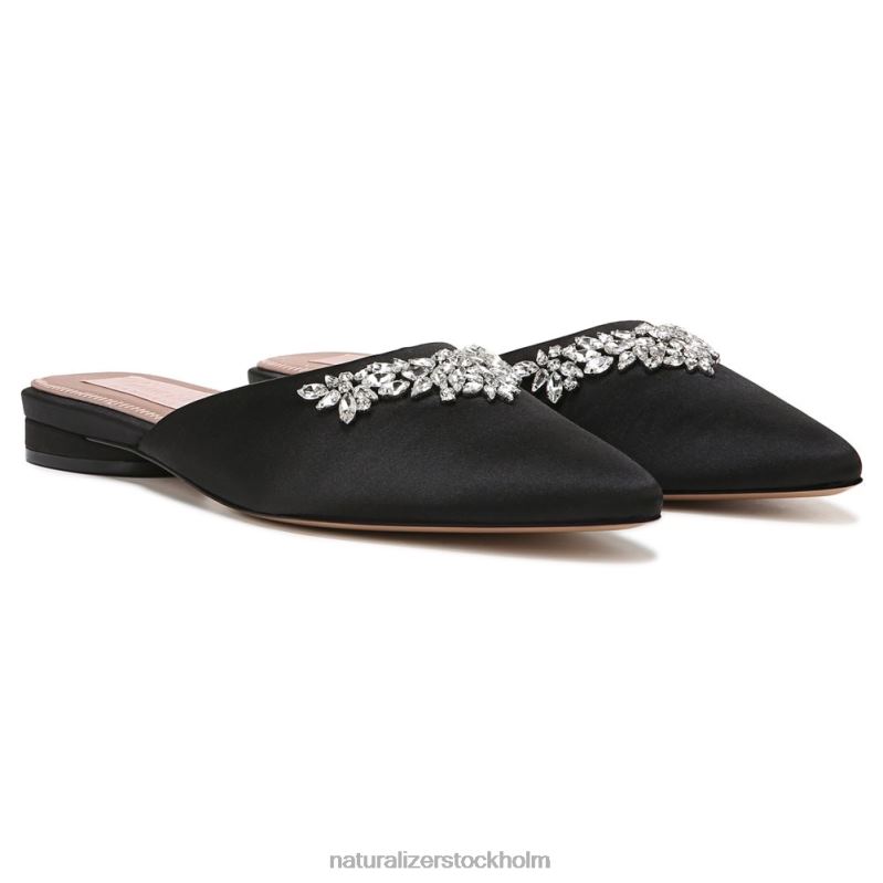 pyaar mule svart tyg 444DB102 mulor | Naturalizer kvinnor