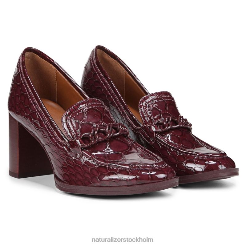 27 redigera bliss pump cabernet sauvignon krokodilskinn 444DB35 pumpar | Naturalizer kvinnor