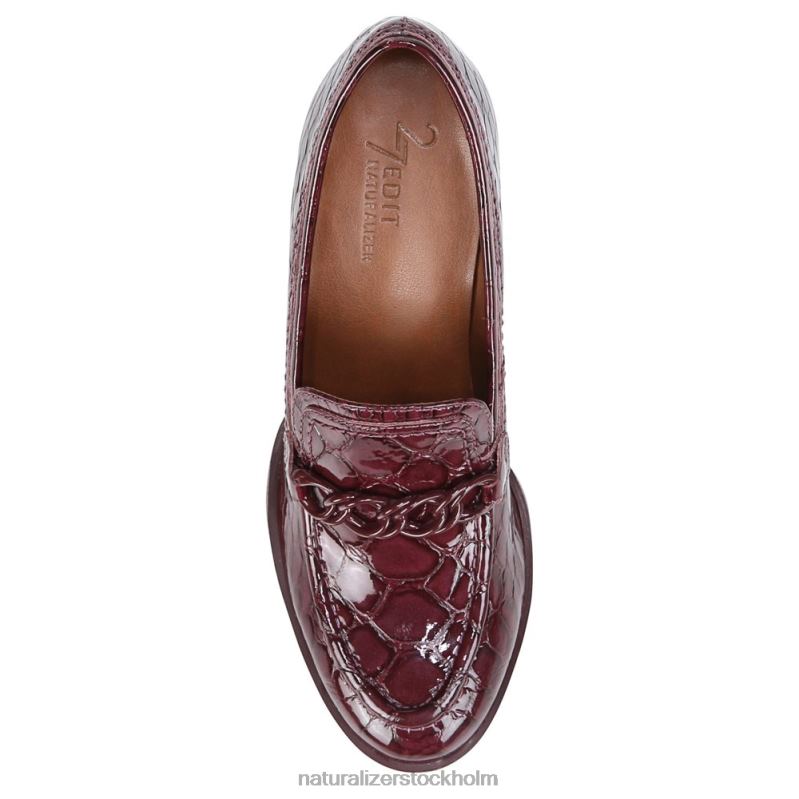 27 redigera bliss pump cabernet sauvignon krokodilskinn 444DB35 pumpar | Naturalizer kvinnor