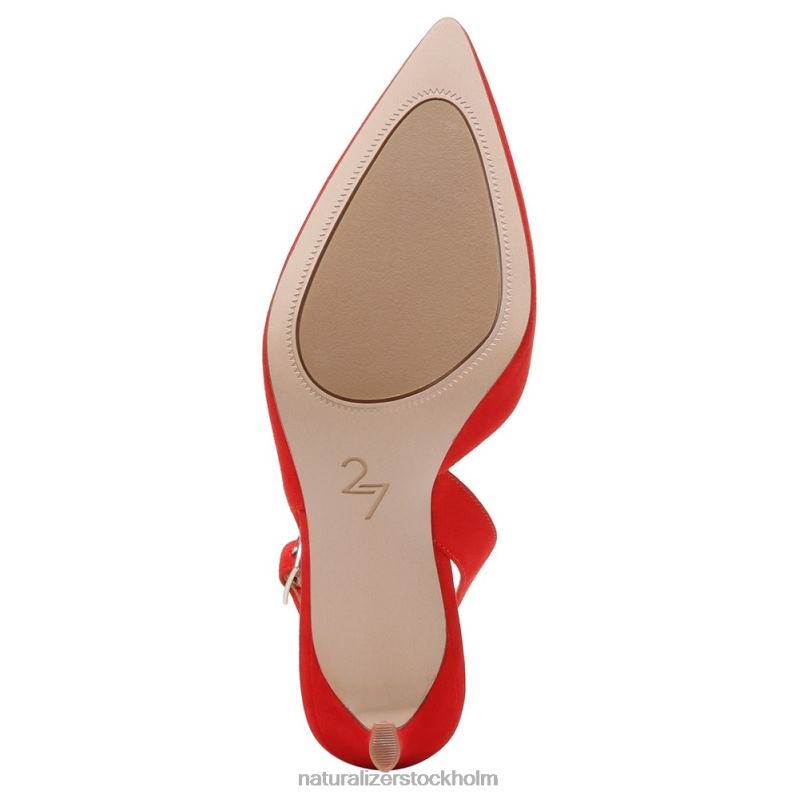 27 redigera felicia pump retro vallmo rött läder 444DB143 pumpar | Naturalizer kvinnor