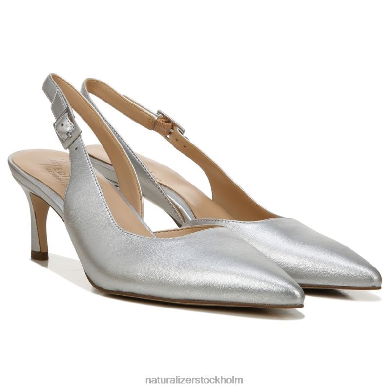 27 redigera felicia pump silver läder 444DB145 pumpar | Naturalizer kvinnor