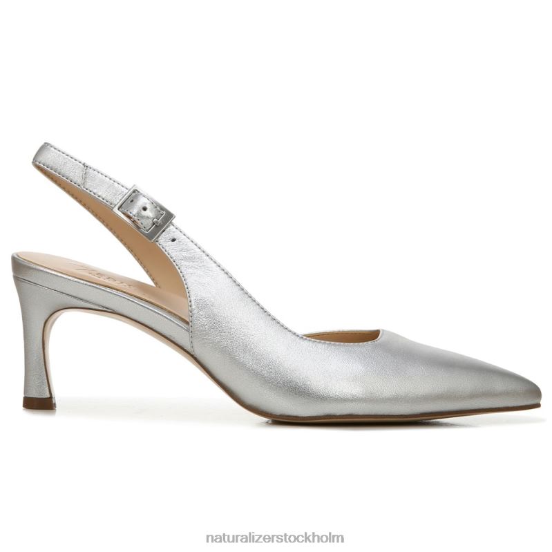 27 redigera felicia pump silver läder 444DB145 pumpar | Naturalizer kvinnor