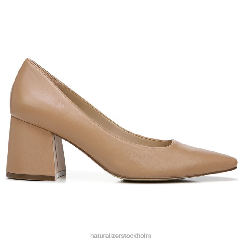 27 redigera licia pump taupe läder 444DB109 pumpar | Naturalizer kvinnor