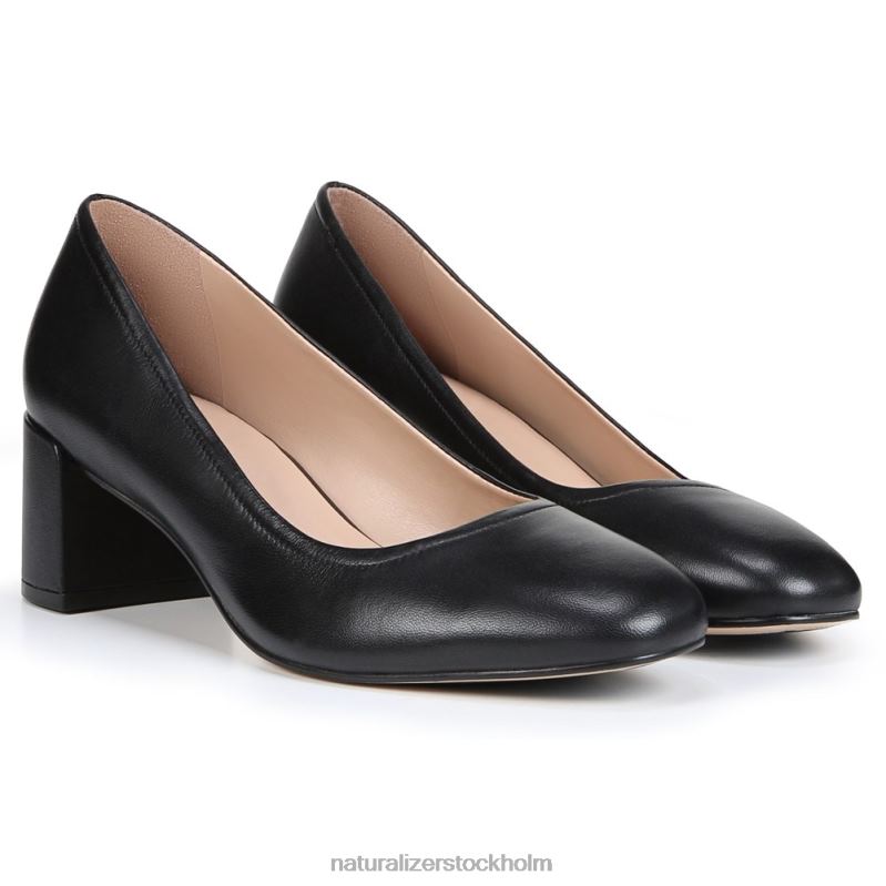 27 redigera rebecca pump svart läder 444DB415 pumpar | Naturalizer kvinnor