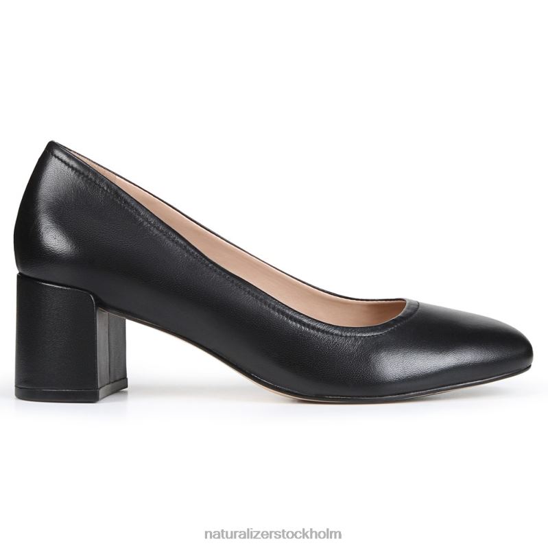 27 redigera rebecca pump svart läder 444DB415 pumpar | Naturalizer kvinnor