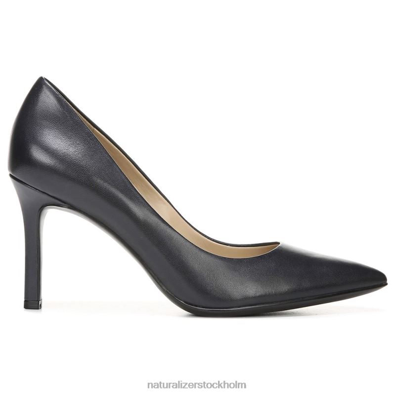 anna pump bläckfärgat marinblått läder 444DB201 pumpar | Naturalizer kvinnor