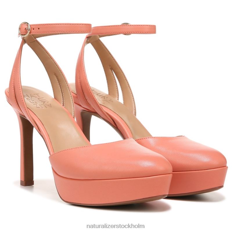 clarice pump med ankelrem syntet av korallpersika 444DB174 pumpar | Naturalizer kvinnor