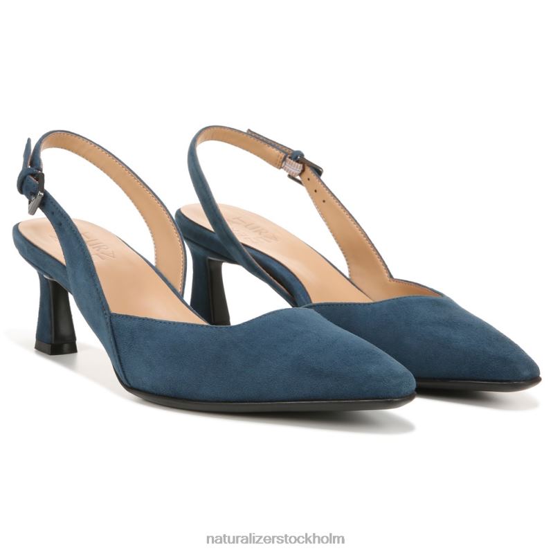 dalary slingback pump havsblå mocka 444DB103 pumpar | Naturalizer kvinnor