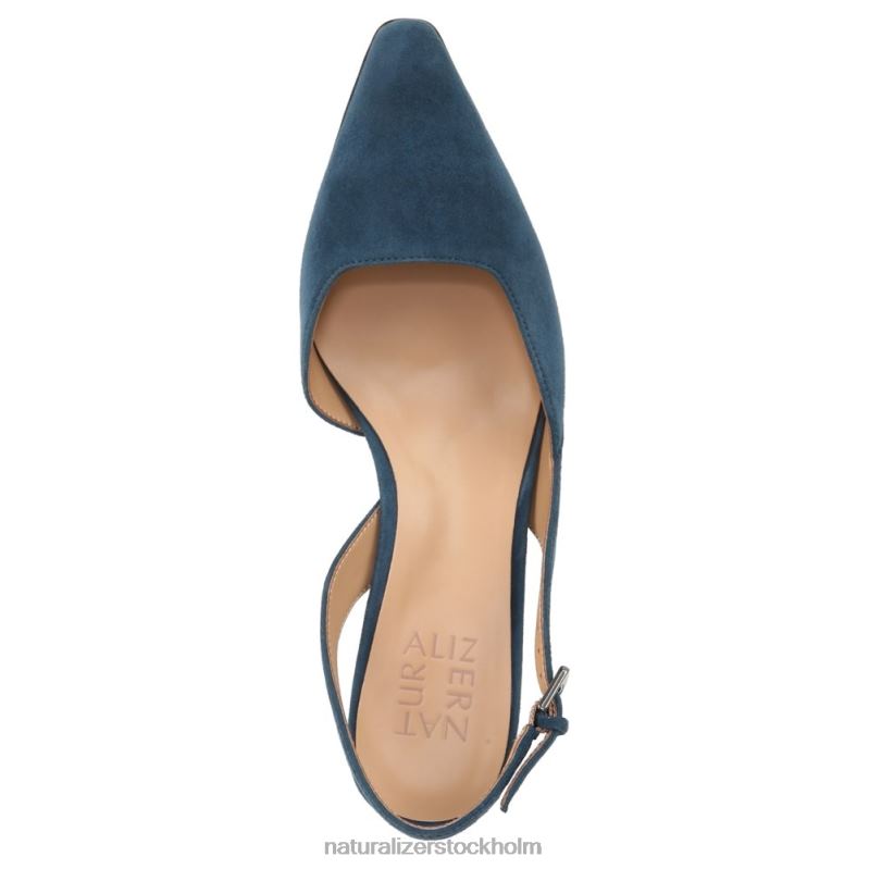 dalary slingback pump havsblå mocka 444DB103 pumpar | Naturalizer kvinnor