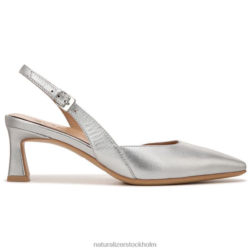 dalary slingback pump silver läder 444DB105 pumpar | Naturalizer kvinnor
