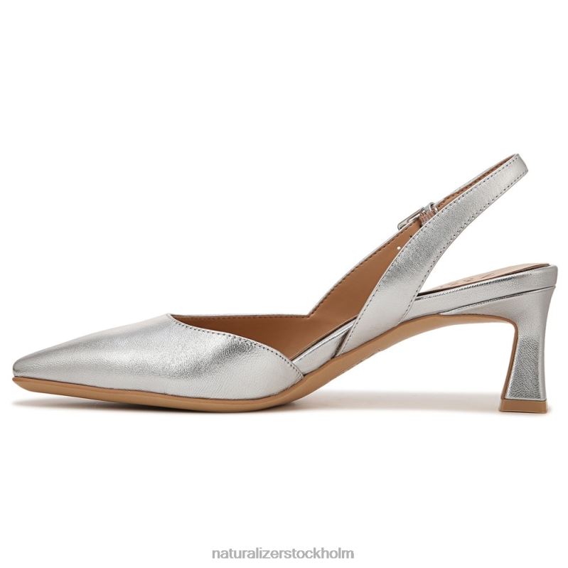 dalary slingback pump silver läder 444DB105 pumpar | Naturalizer kvinnor
