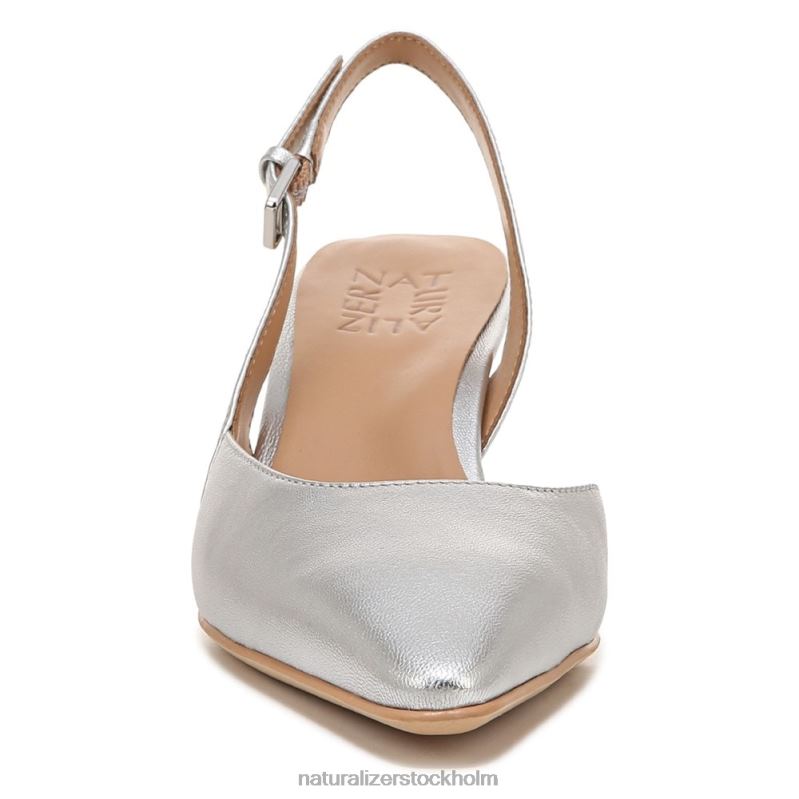 dalary slingback pump silver läder 444DB105 pumpar | Naturalizer kvinnor