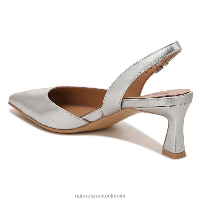 dalary slingback pump silver läder 444DB105 pumpar | Naturalizer kvinnor