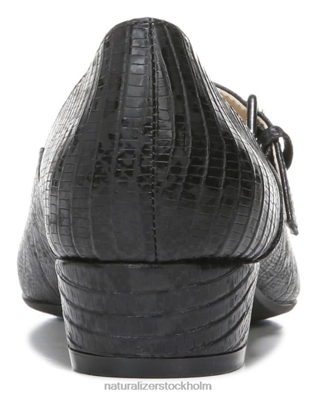 florencia mary jane svart ödla syntetisk 444DB587 pumpar | Naturalizer kvinnor