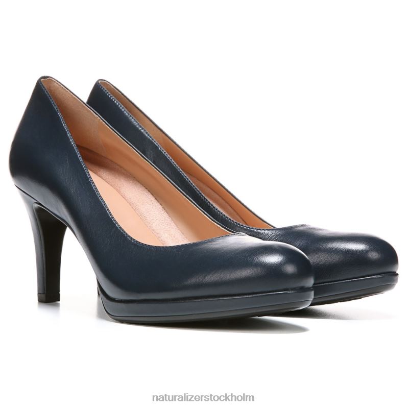 michelle pump marinblått läder 444DB535 pumpar | Naturalizer kvinnor
