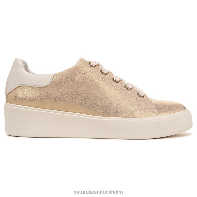 morrison 2.0 sneaker med snörning guld läder 444DB94 sneakers | Naturalizer kvinnor
