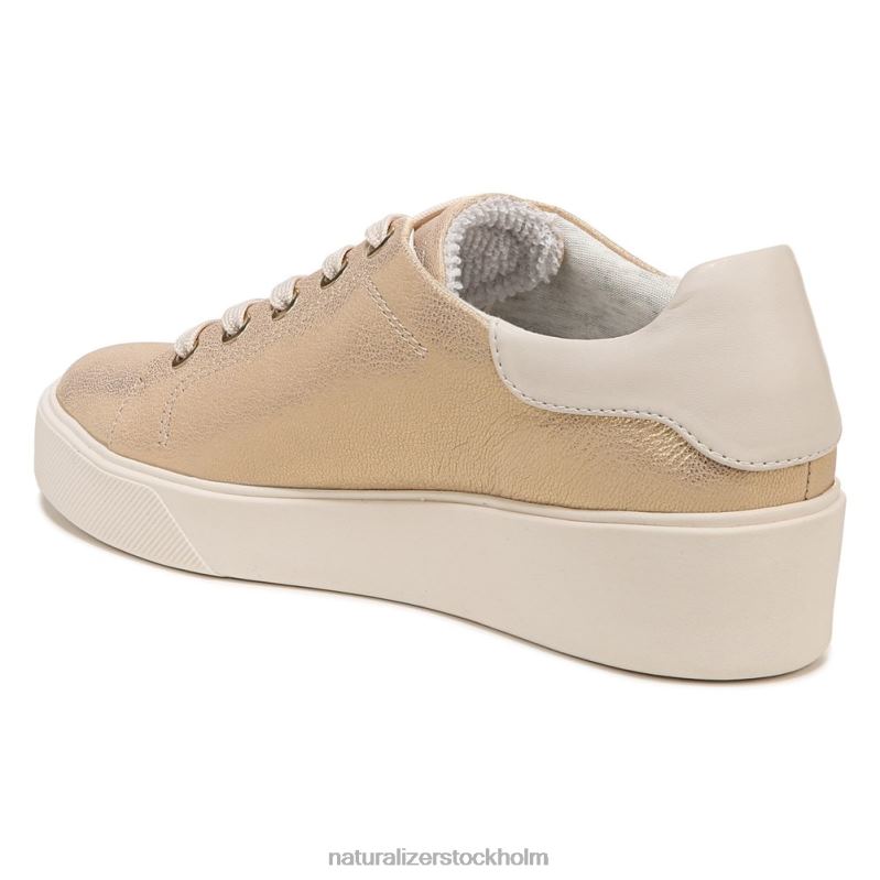 morrison 2.0 sneaker med snörning guld läder 444DB94 sneakers | Naturalizer kvinnor