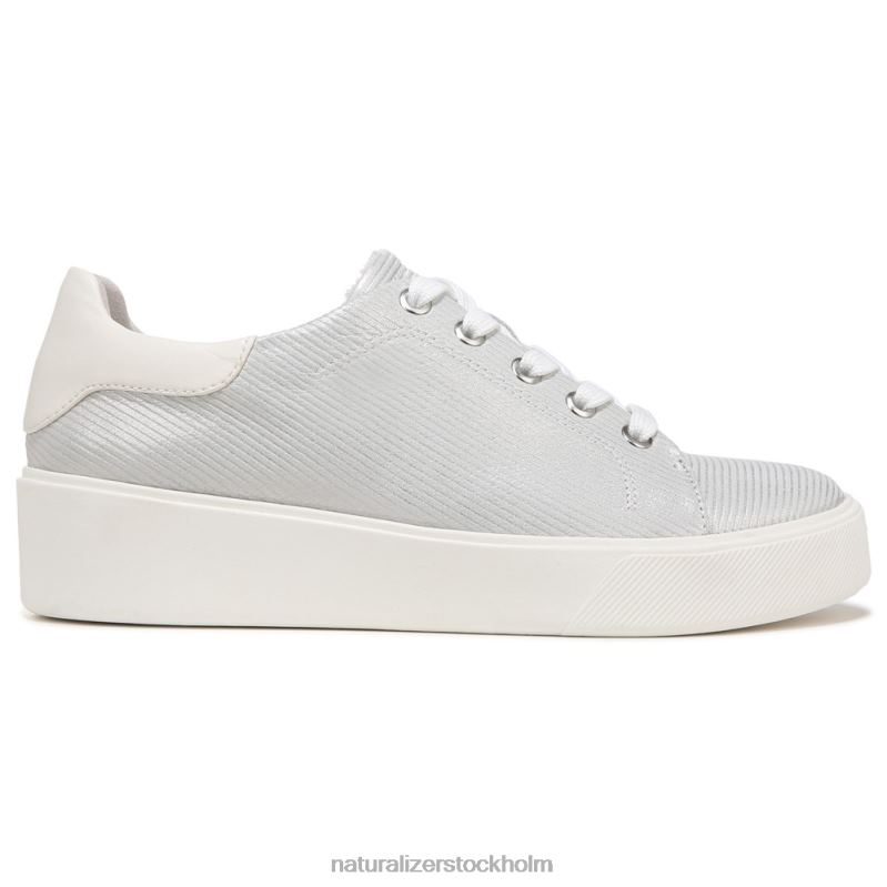 morrison 2.0 sneaker med snörning silver läder 444DB93 sneakers | Naturalizer kvinnor