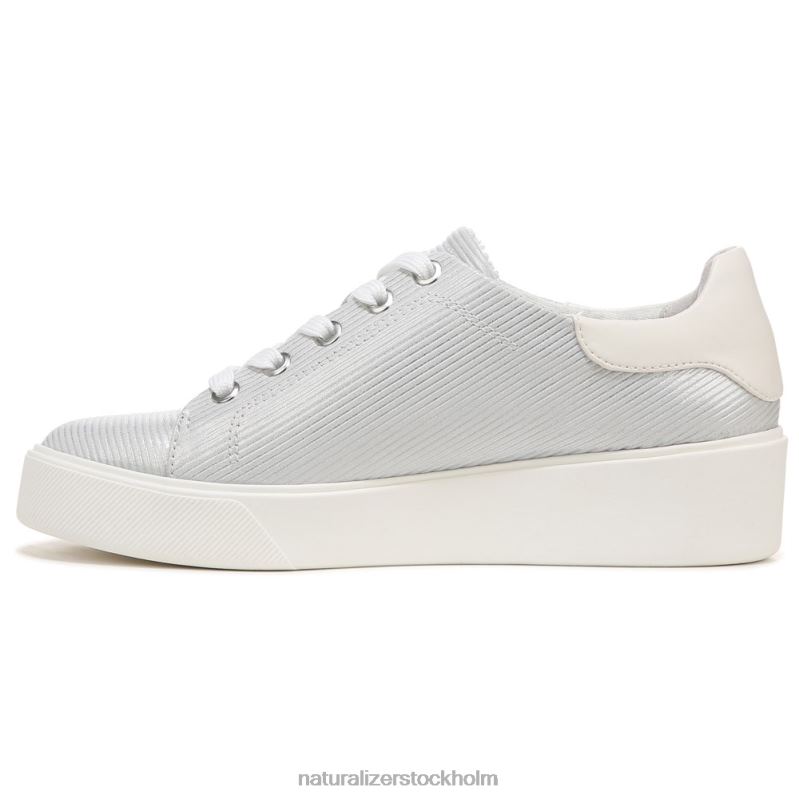 morrison 2.0 sneaker med snörning silver läder 444DB93 sneakers | Naturalizer kvinnor