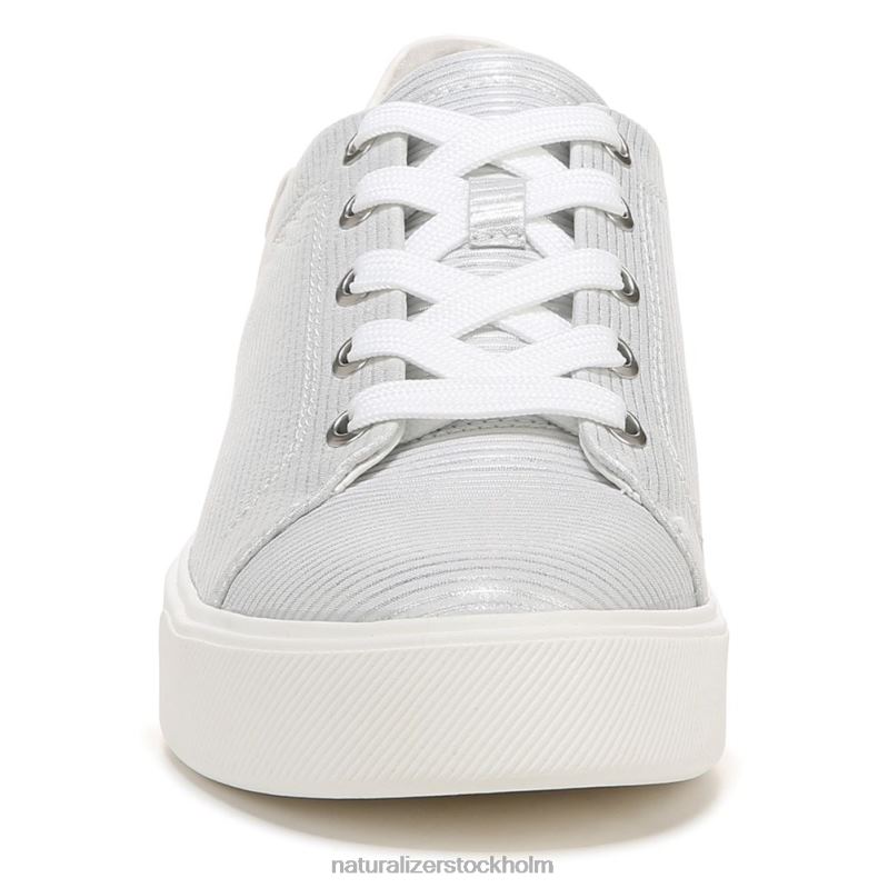 morrison 2.0 sneaker med snörning silver läder 444DB93 sneakers | Naturalizer kvinnor