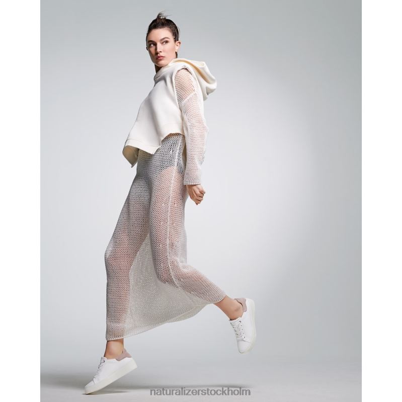 morrison 2.0 sneaker med snörning vitt/turtelduvskinn 444DB91 sneakers | Naturalizer kvinnor