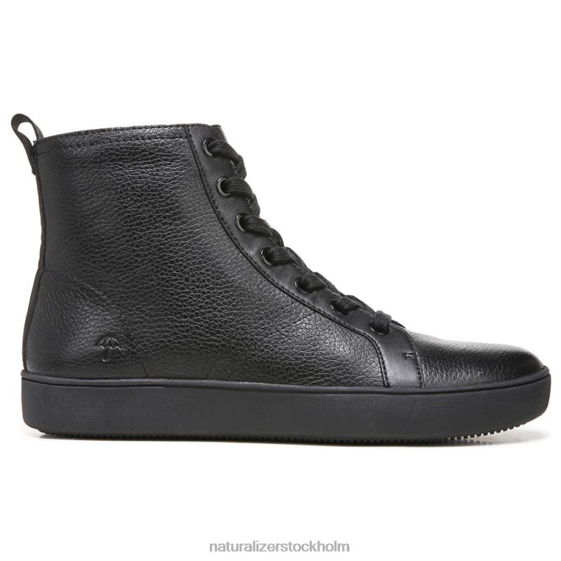 morrison high top sneaker svart läder 444DB287 sneakers | Naturalizer kvinnor