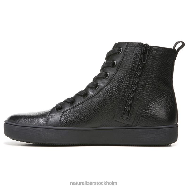 morrison high top sneaker svart läder 444DB287 sneakers | Naturalizer kvinnor