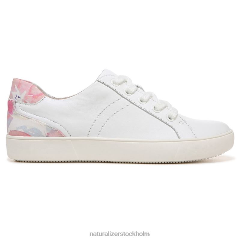 morrison sneaker vitt/rosa blommigt läder 444DB235 sneakers | Naturalizer kvinnor