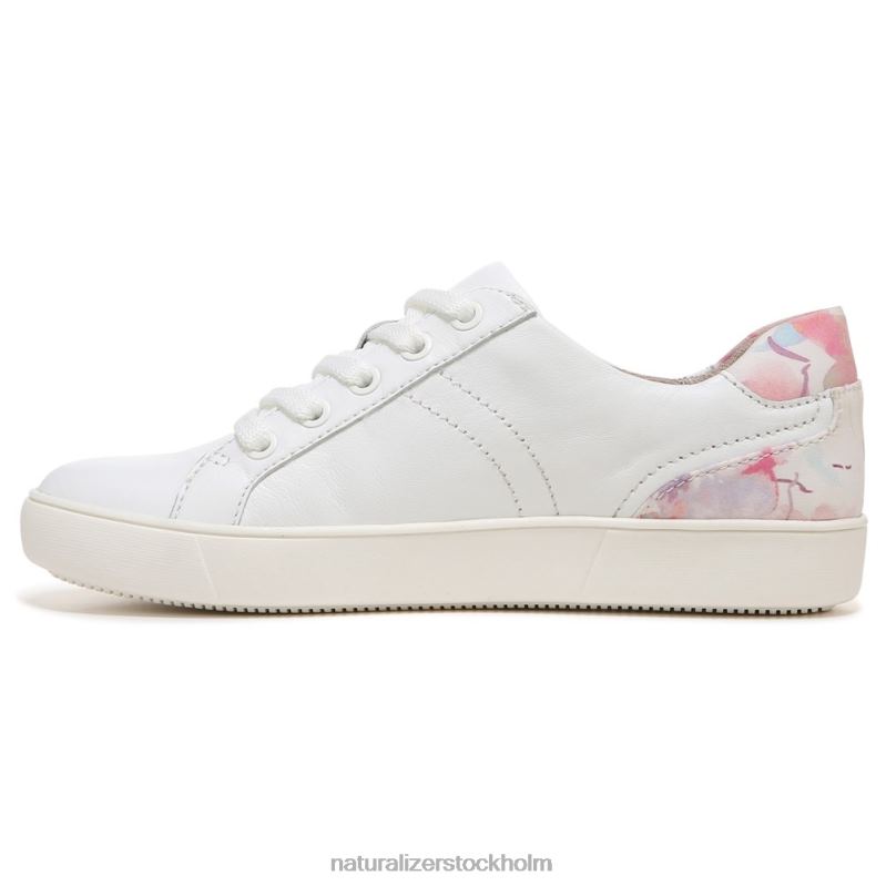 morrison sneaker vitt/rosa blommigt läder 444DB235 sneakers | Naturalizer kvinnor