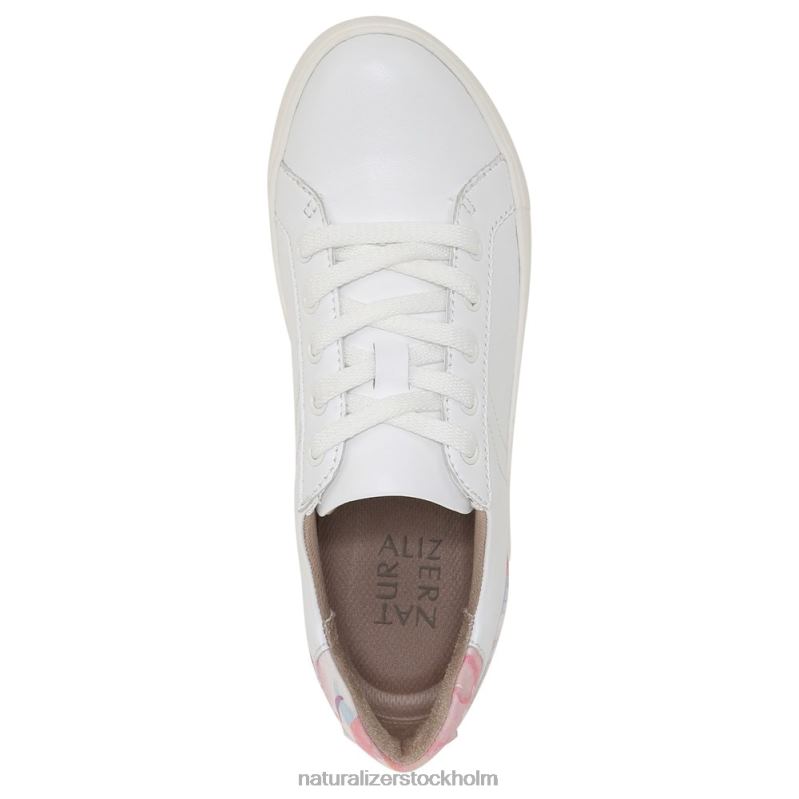 morrison sneaker vitt/rosa blommigt läder 444DB235 sneakers | Naturalizer kvinnor