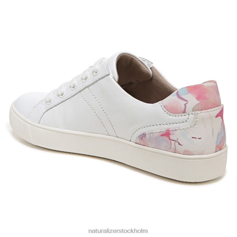 morrison sneaker vitt/rosa blommigt läder 444DB235 sneakers | Naturalizer kvinnor