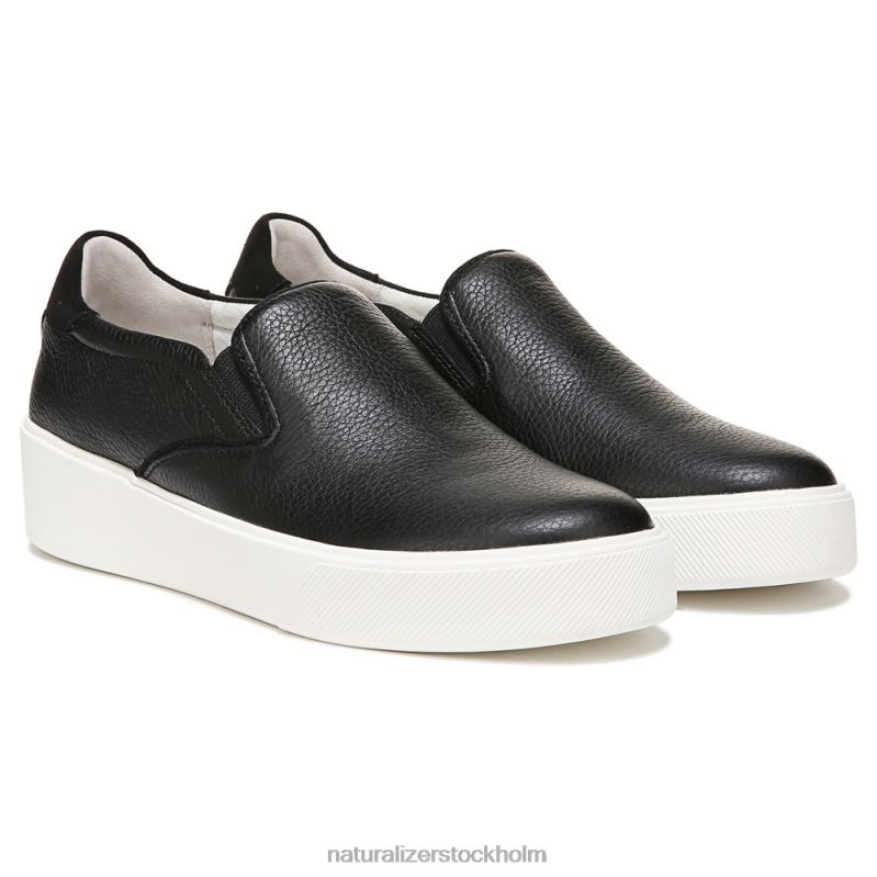marianne 2.0 slip on sneaker svart läder 444DB353 sneakers | Naturalizer kvinnor