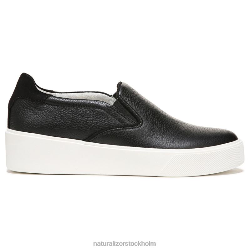 marianne 2.0 slip on sneaker svart läder 444DB353 sneakers | Naturalizer kvinnor