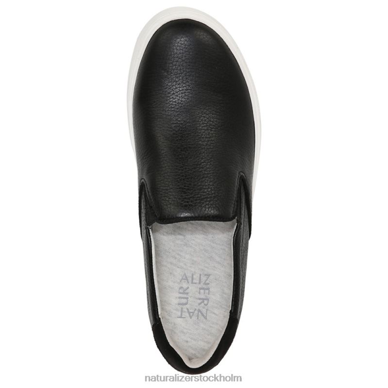 marianne 2.0 slip on sneaker svart läder 444DB353 sneakers | Naturalizer kvinnor